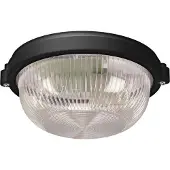 Silamp Plafonnier Étanche pour Ampoule E27 Noir
