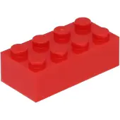 LEGO 100 x briques 2 x 4, rouges