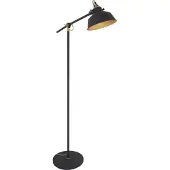 Mexlite Lampadaire - noir - Nove - plastique métal - Ø 28cm - E27 - 1322ZW -