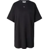 Calvin Klein Jeans Robe 'Oversized Monologo Mini' noir