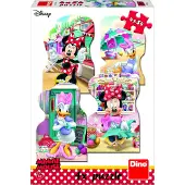 Dino Bikes Puzzle Minnie et Daisy en été 4x54 pièces