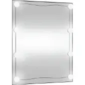 Syfax Miroir mural avec lumières LED 50x60 cm verre rectangulaire