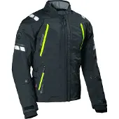 Dane Elec Veste textile imperméable pour moto DANE Elling, noir/jaune, 48