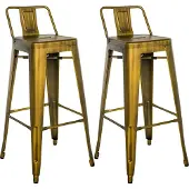 CLP lot de 2 tabourets de bar Mason