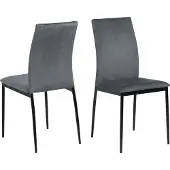 Giga Chaise Demir - gris foncé/noir