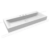Kaldewei CONO lavabo mural 3091 1200x500x120 mm, 902706033001