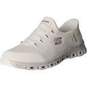 SKECHERS pour femme. 104557 Slip-Ins Glide Step Vibey pantoufles blanc cassé (40), Plat, Lacets, Casuel