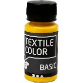 Creativ Company Peinture textile semi-opaque - Jaune primaire, 50ml