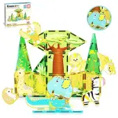 Picasso Tiles - Jeu de construction magnétique - Safari 26 pièces