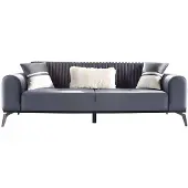 AEA Wohnzimmer-Set 2tlg 3-Sitzer Sofa Sessel Sofagarnitur Möbel Modern 3+1