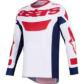 Alpinestars Maillot RACER RIWAY, (blanc/bleu/rouge, taille M)