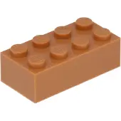 LEGO 2x4 brique 3001 - 50 pièces Nougat moyen