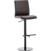 CLP Tabouret de bar Cadiz similicuir noir