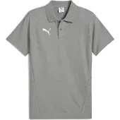 Puma teamEVOSTRIPE Poloshirt Herren grau heather silber Gr M