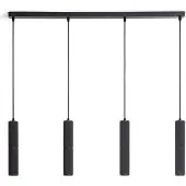LEDKIA Suspension Aluminium 4 Spots Breix Noir