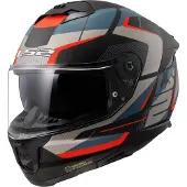 LS2 Helmets LS2 FF808 Stream II Road casque, bleu/orange/noir, M (57/58)