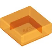 LEGO 50 pièces , pièce c. 3070, Trans Orange (Trans Orange)