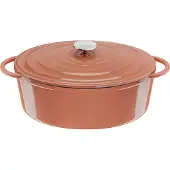 Tefal Lov Rôtissoire ovale en fonte 34 cm terracotta orange