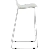Venture Home Wave Tabouret de bar, Chaise coque, blanc.