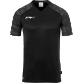 Uhlsport Maillot gris foncé / noir / blanc