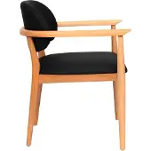 AEA Schwarzer Lehnstuhl Designer Esszimmerstuhl Luxus Einsitzer Holzmöbel