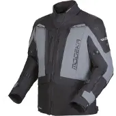 Modeka Hydron blouson textile étanche pour moto, noir/gris, M