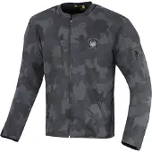 Merlin Covert Camo Veste Moto en Coton Ciré Bleu Taille M