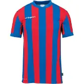 Uhlsport Retro Stripe Short Sleeve T-shirt Rouge,Bleu 9-10 Years Garçon