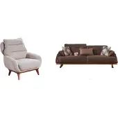 AEA Sofa Polstergarnitur Wohnzimmer Sessel Couchgarnitur Polsterset Couch Garnitur