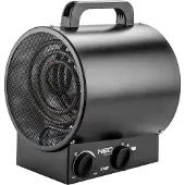GRUPA TOPEX NEO TOOLS Chauffage électrique 2kW industrie, élément chauffant en acier inoxydable, thermostat réglable, protection contre la surchauffe, avec ventilateur, poignée isolée, débit d'air 253 m3/h