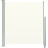 Syfax Auvent latéral rétractable de patio 140 x 300 cm Blanc cassé