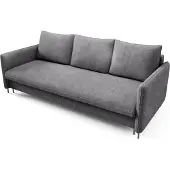 Bettso Gris Canapé rembourré Canapé-lit confortable BELIS BOUCLE avec fonction sommeil