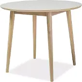Feldmann-Wohnen Table de cuisine Nelson 90x90x75cm chêne naturel