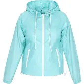 Tweek blouson femme - turquoise blanc, XS
