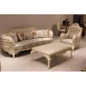 AEA -Canapé 3 places élégant et alon Fauteuil Meuble noble Nouveau