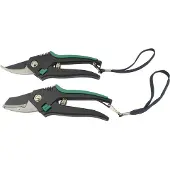 BRÜDER MANNESMANN M63202 Leichtmetall-Gartenscheren-Set, 2-teilig