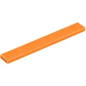 LEGO 1x8 carreaux 4162 - 50 pièces orange