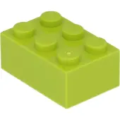 LEGO 2x3 brique 3002 - 50 pièces Lime