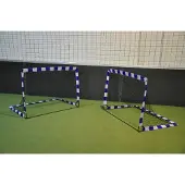 Powershot Pop Up Football Goal Blanc,Bleu 1.8 x 1.2 m