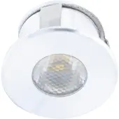 Siro Projecteur encastré Led SL-Mono Mini08, pilotable et dimmable, 4000K blanc neutre, couleur alu, 24 V/DC