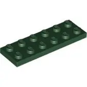 LEGO 2x6 plaque 3795 - 50 pièces vert foncé