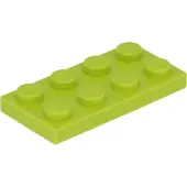 LEGO 100 pièces 3020 Plaques 2x4 Part Basic 100 Lime