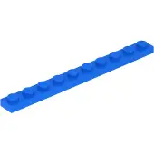 LEGO 1x10 plaques 4477 - 50 pièces bleu