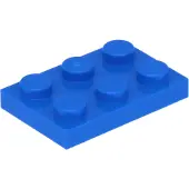 LEGO 2x3 plaques 3021 - 50 pièces bleu