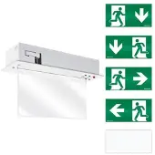 ESYLUX Luminaire de sortie LED 3h, 25m - Luminaire de secours 3W IP20 3h SLCEL LED#EN10031601