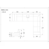 AEA Moderne Wohnzimmer Ecksofa Couch Ledersofa mit Beleuchtung Sofa Couchen Leder