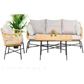 Xl Moebel Gmbh Set 3tlg GartenMöbel Sitzmöbel Sofagarnitur Terrasse Sofa Couch Moderne