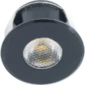 Siro Led spot encastré SL-Mono Mini08, pilotable et dimmable, 3000K blanc chaud, noir mat, 24 V/DC