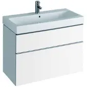 Geberit Plan de toilette iCon 90 cm blanc Keratec 124090600 (485 mm, 900 mm)