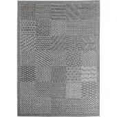 Morhane Ibiza Blo tapis d'extérieur tissage plat rectangle 120x170cm gris